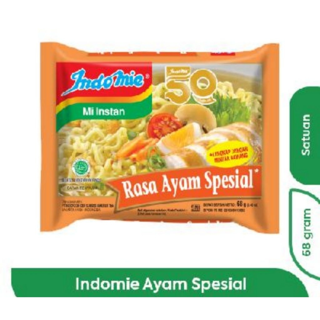 

INDOMIE MI INSTAN AYAM SPECIAL68gr(1 DUS)