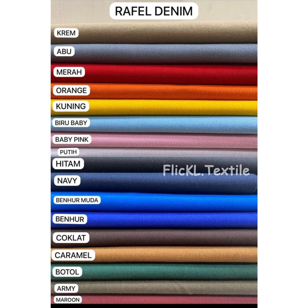 KODE M14I Kain Jeans Sueding Bahan Denim Sueding Rafel Rapel Sueding Twill 7s Sueding Amertex