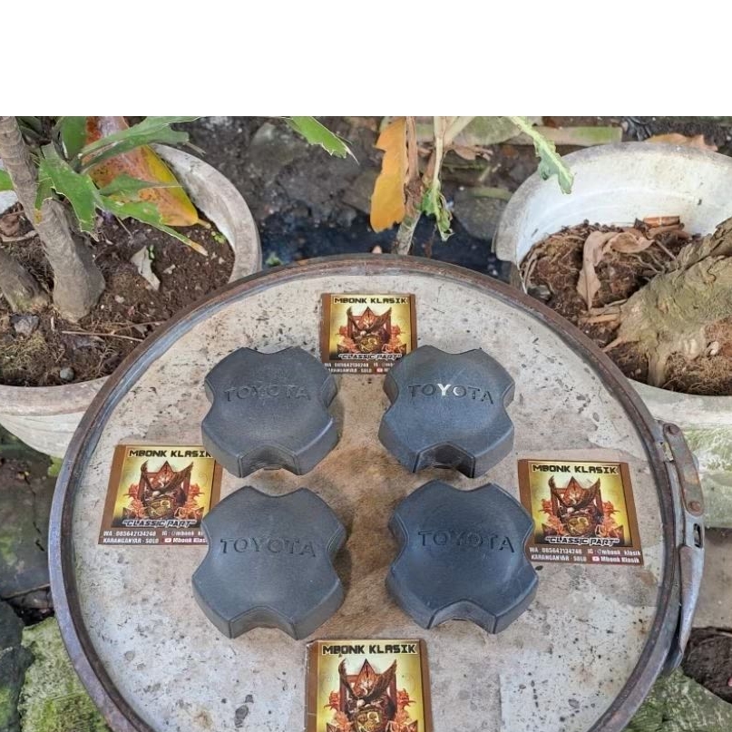 dop tutup velg toyota corolla starlet kotak kapsul RIGINAL wheel dop starlet corolla cover tutup ban