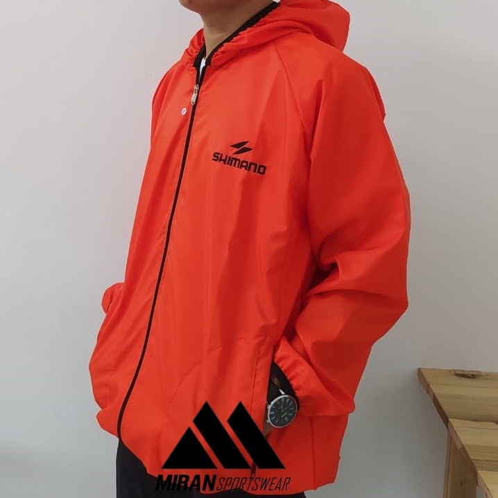 KODE M17N Jaket Olahraga Parasut Pria Wanita Jumbo Ukuran Besar XXXL LD 12 125 Jaket Olahraga Hijab 