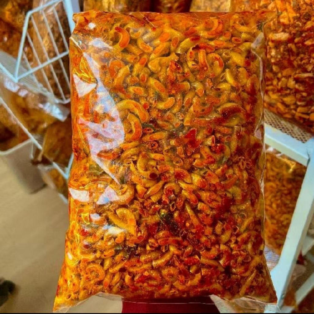 

Makaroni cikruh Pedas Daun Jeruk Makroni Pedas murah Makroni Pedas Renyah 200 g