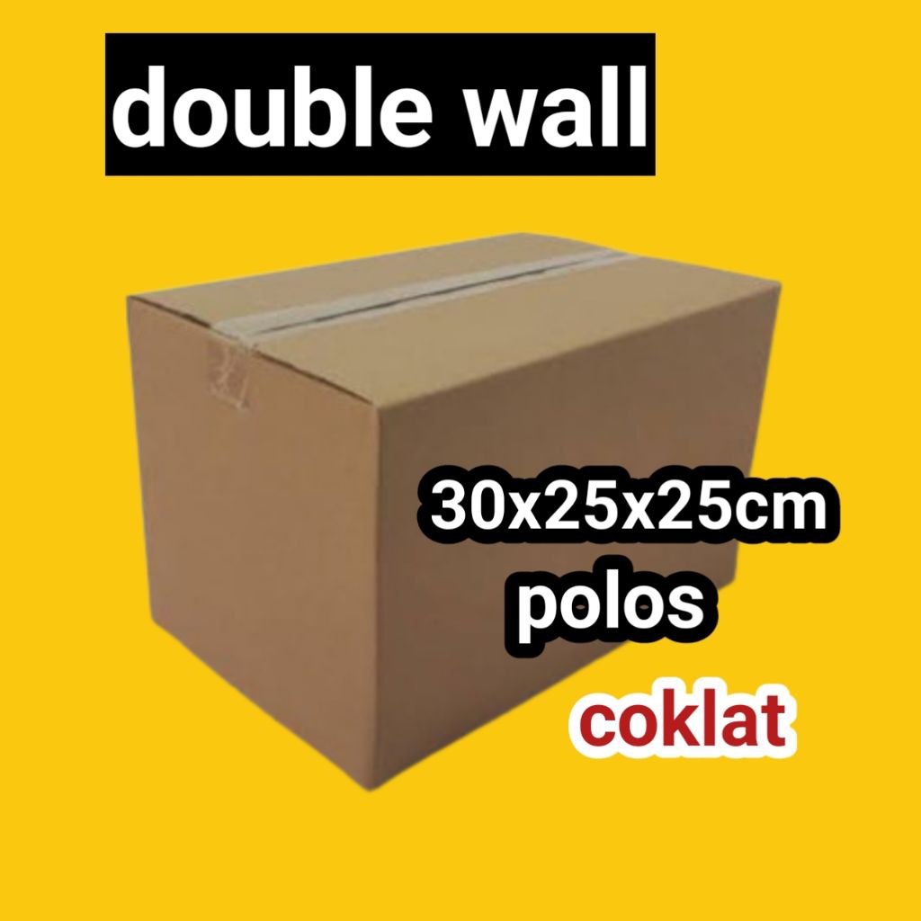 

kardus double wall ukuran 30x25x25cm