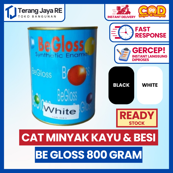 

Cat minyak kayu dan besi BeGloss 1kg (BERSIHNYA 800 GRAM)