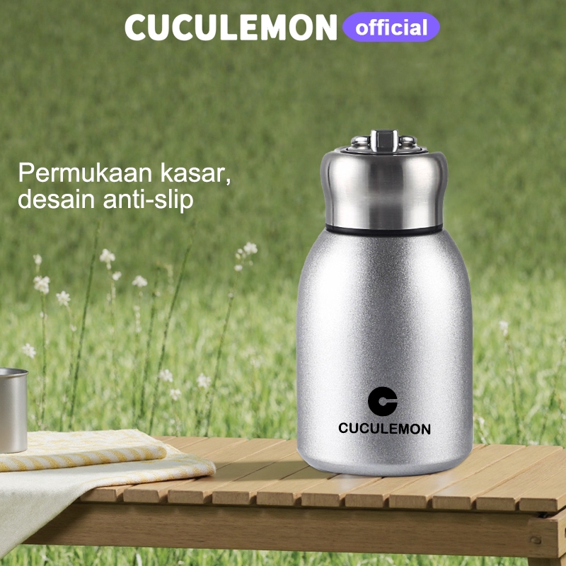 Cuculemon Termos Kopi Mini 300Ml Botol Minum Americano Tumbler Air Panas Stainless Steel Cl-02 Gelas