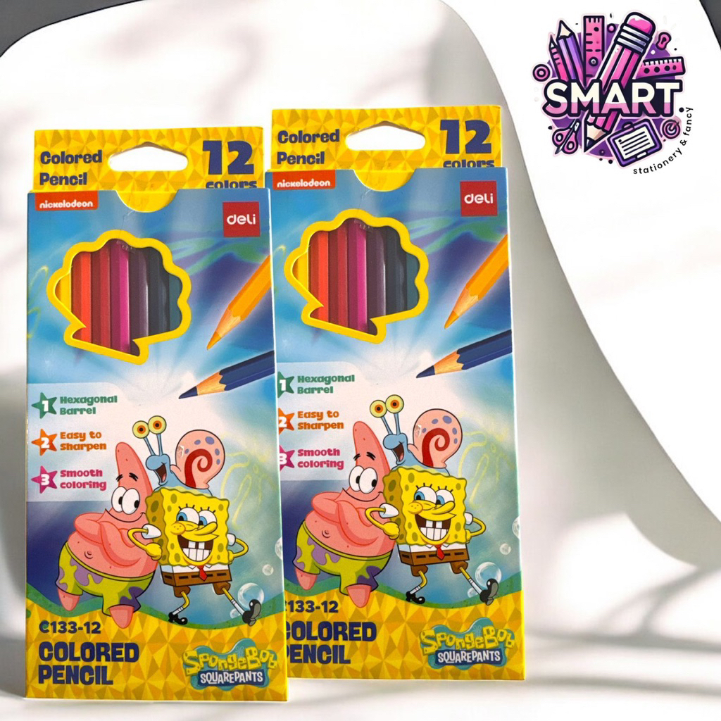 

PENSIL WARNA DELI 12 WARNA – EDISI SPONGEBOB SQUAREPANTS