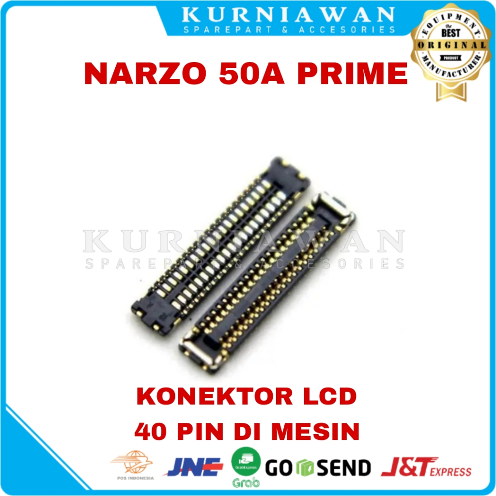 Konektor Lcd Soket Lcd Connector Lcd Fpc Narzo 50A Prime 40 Pin