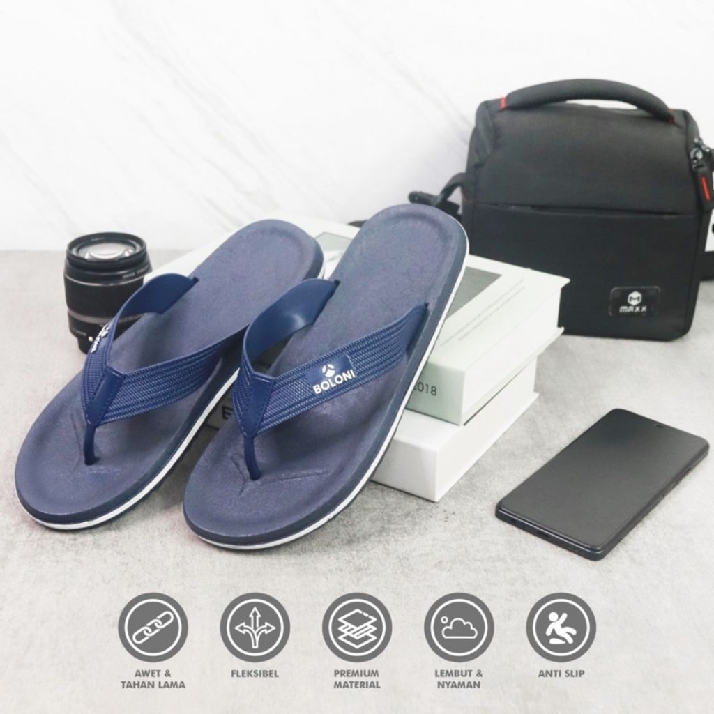 (Aston) sandal jepit boloni/ sandal pria/ sandal murah sandal pria terbaru model kekinian