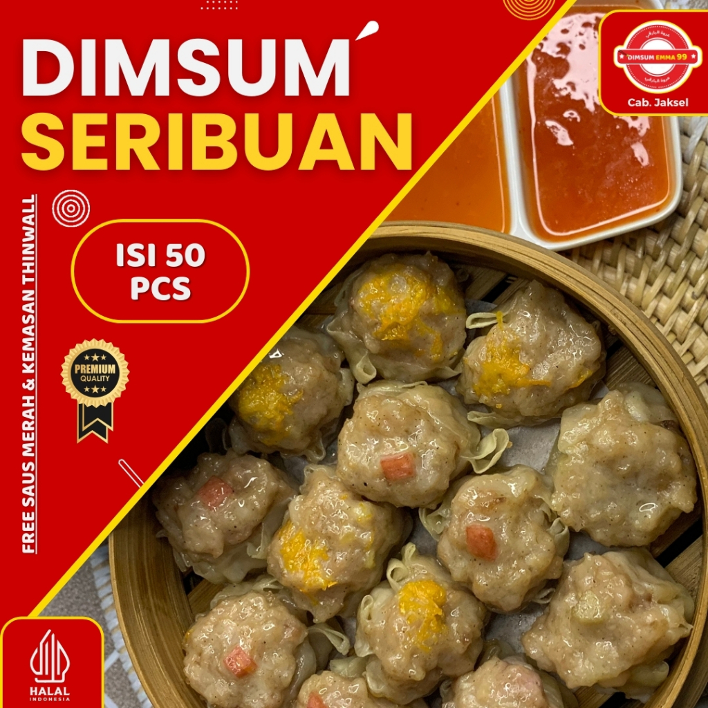 

Dimsum Siomay Ayam Seribuan Frozen 50 pcs Free Saus Merah