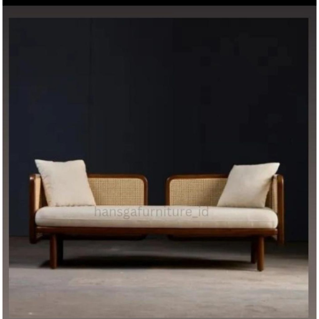 kursi sofa tamu minimalis jati rotan klasik