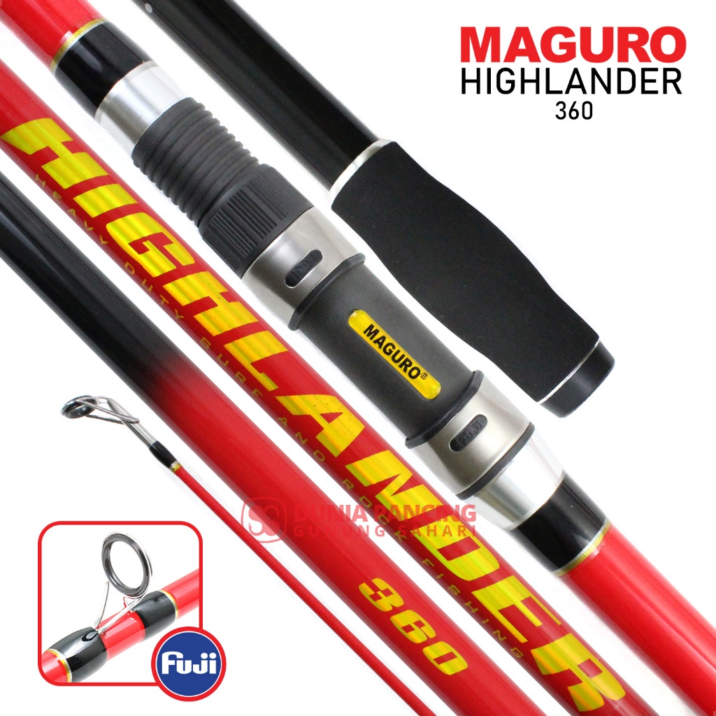 Joran Spinning Surf Maguro High Lander Sambung 3 (360/390/420)