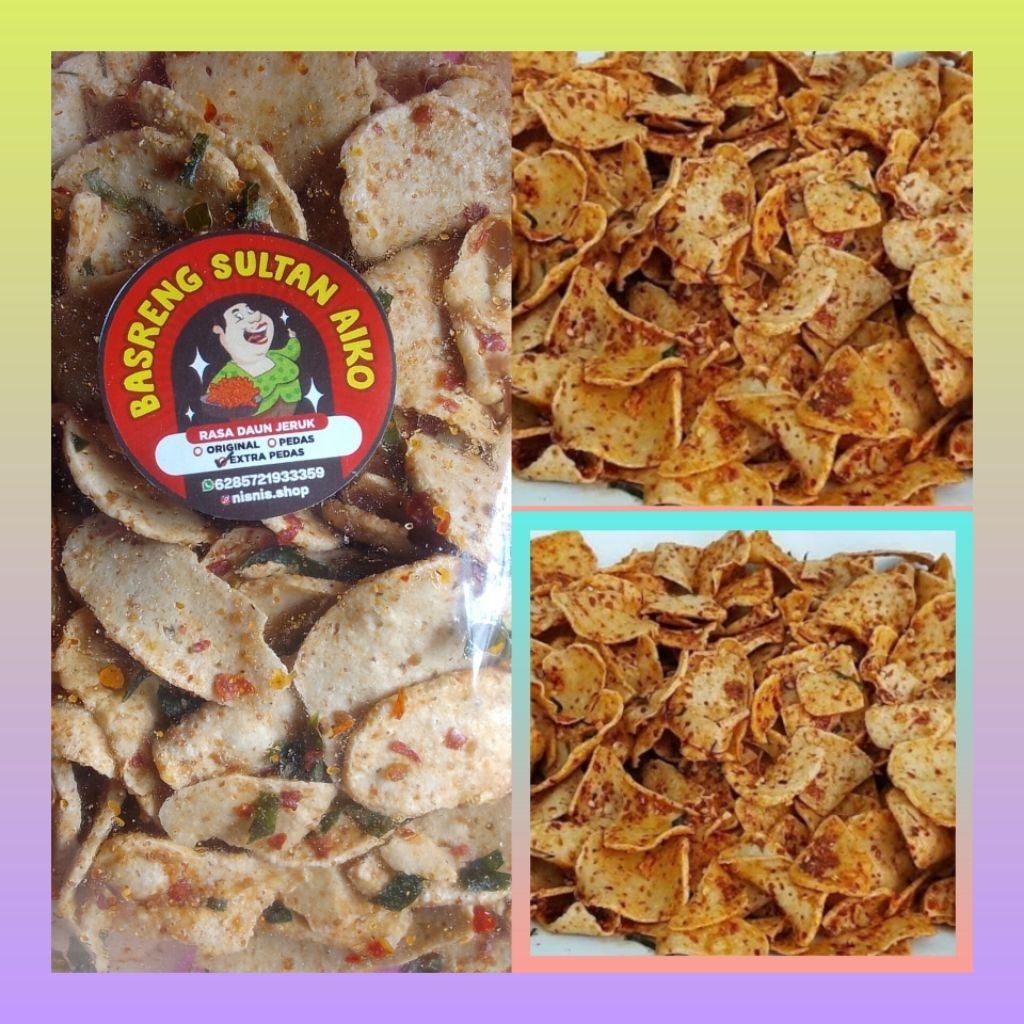 

Keripik Basreng pedas daun jeruk 120 gram | Basreng pedas merecon viral | Basreng pedas daun jeruk | cemilan keripik basreng | Keripik basreng pedas daun jeruk bungkusan