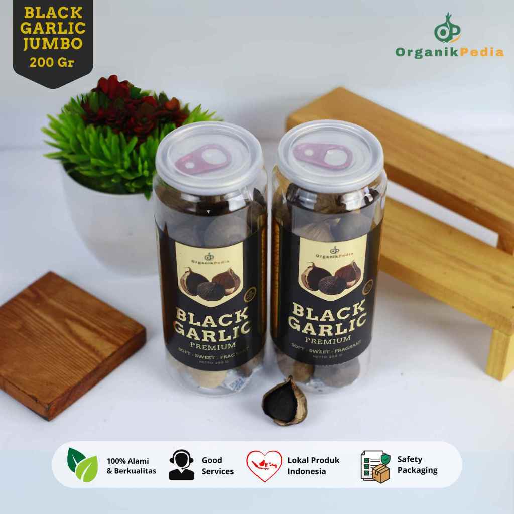 

2PCS JUMBO BLACK GARLIC Bawang Hitam Tunggal Premium Organikpedia 200gr