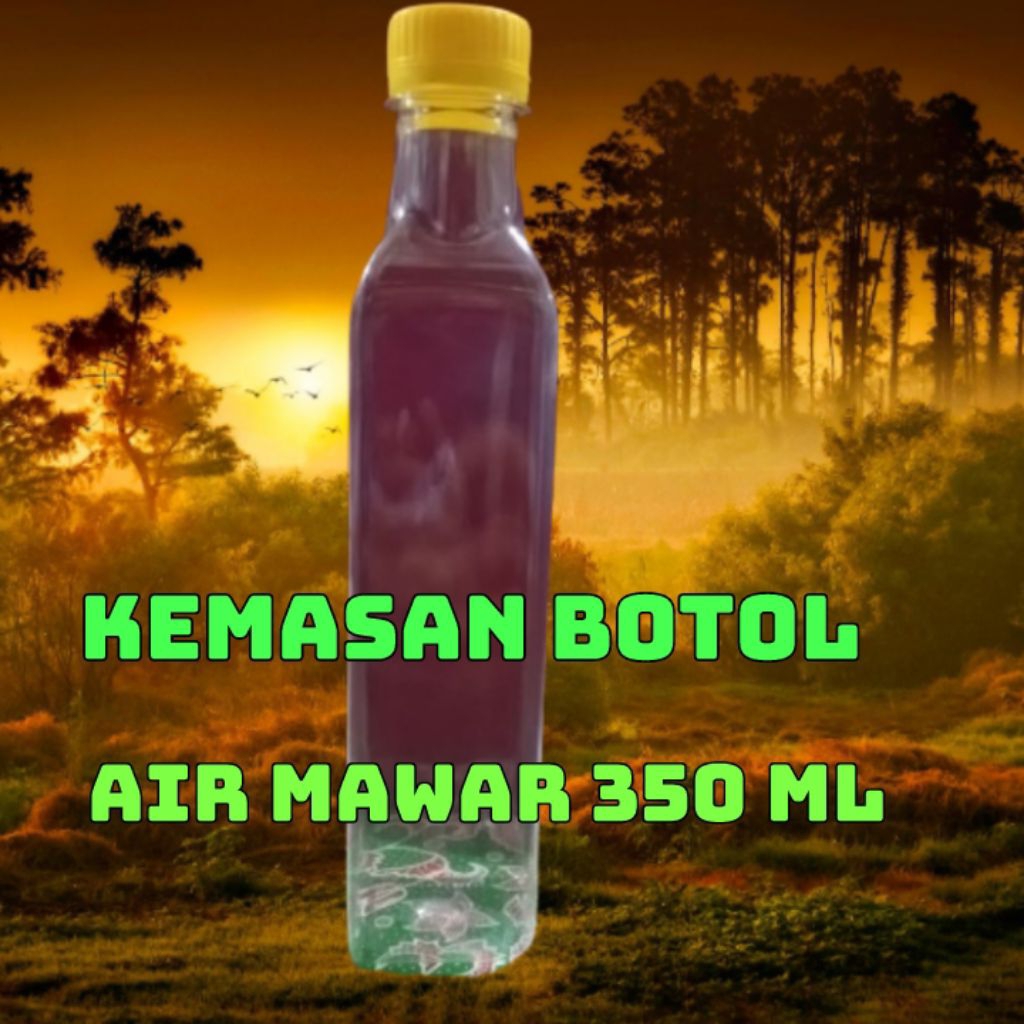 KEMASAN PLASTIK BOTOL AIR MAWAR 350ML