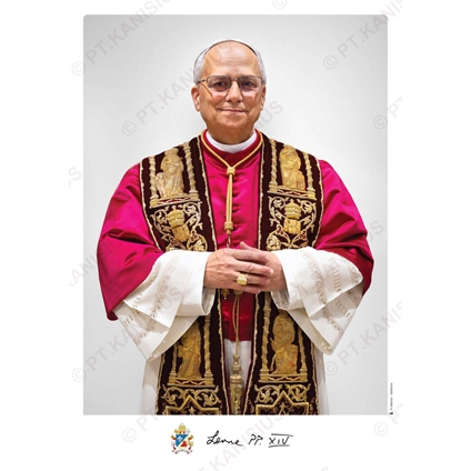 Poster Paus Leo XIV poster Paus gambar Paus