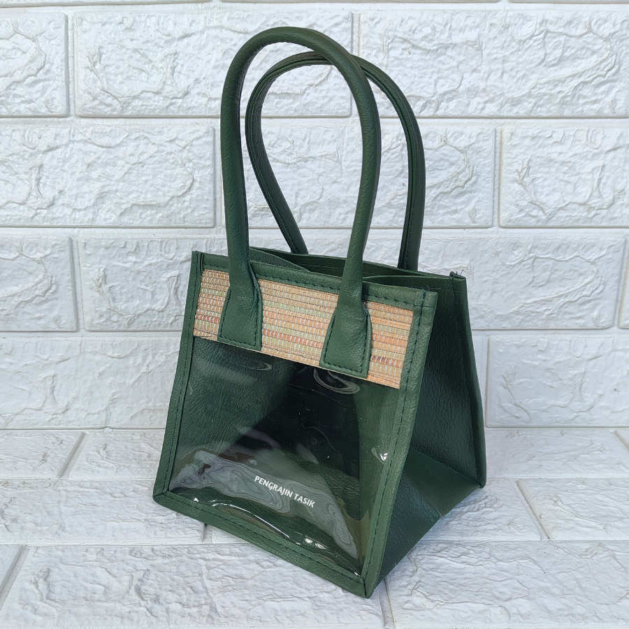 

Tas Parcel Mendong Isi 2 Toples (Hijau Army) Keranjang Hampers Mika Hari Raya