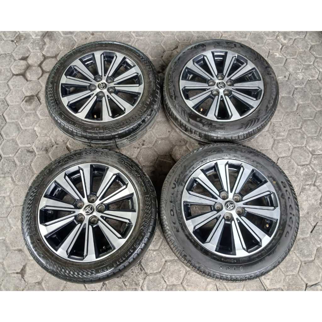 Velg Mobil New Avanza Ring 16 PCD 5X100 + Ban 205 55 R16 Second Like New