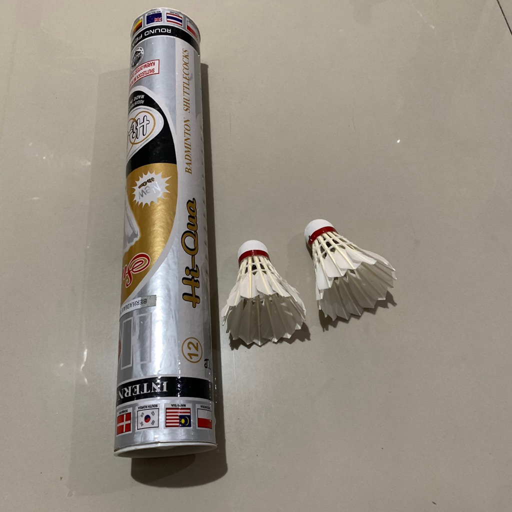 Kok Badminton / Badminton Shuttlecocks Hi-Qua Abu Per Pcs