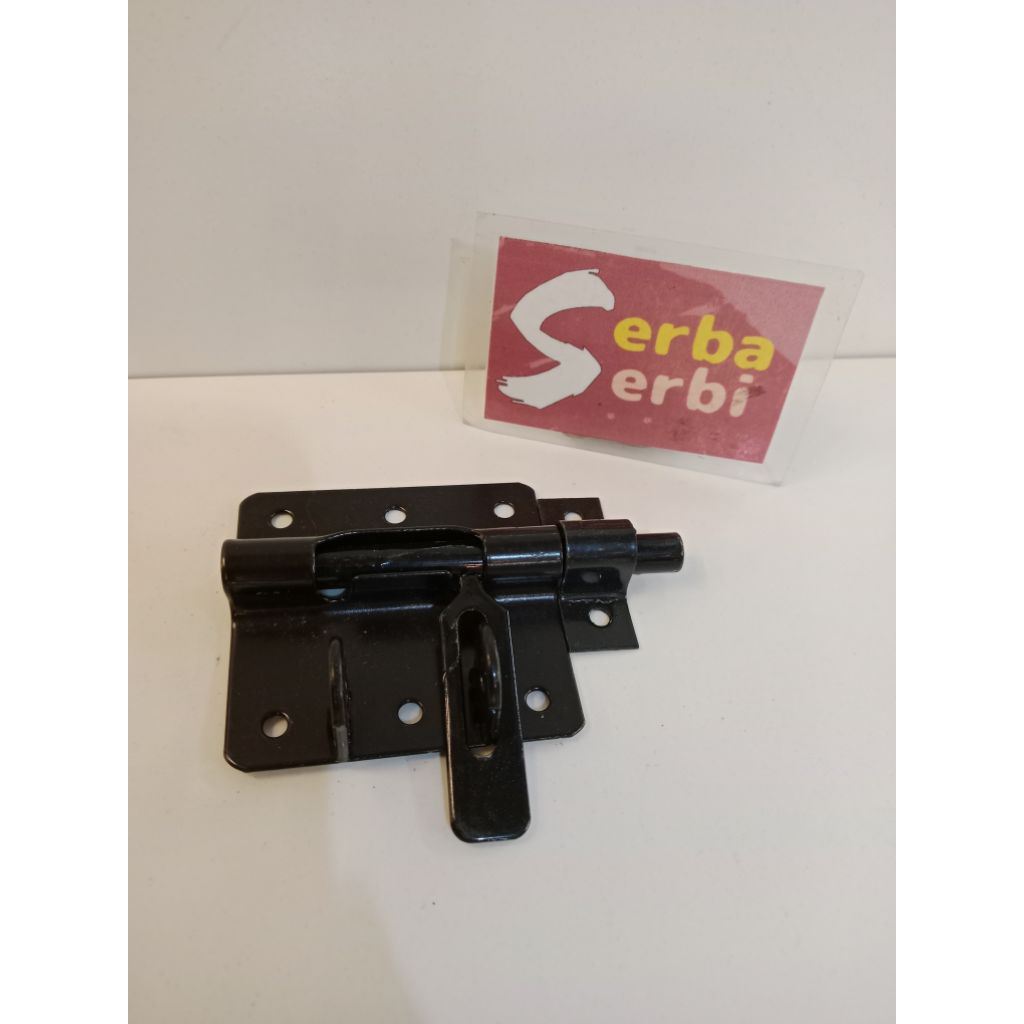 -HITAM GRENDEL GEMBOK-Grendel + gantung gembok gtk tebal