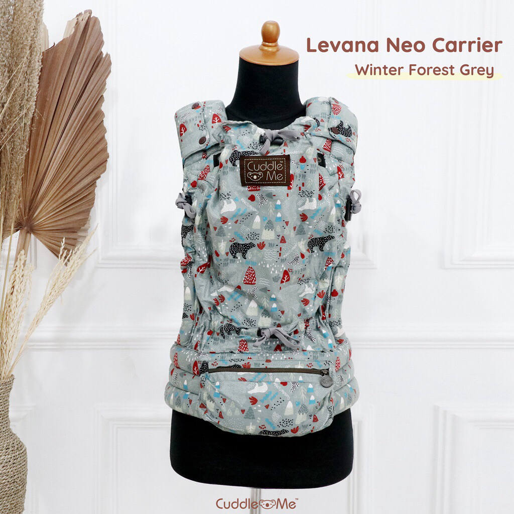 PL Cuddle Me Levana Carrier motif Forest Grey