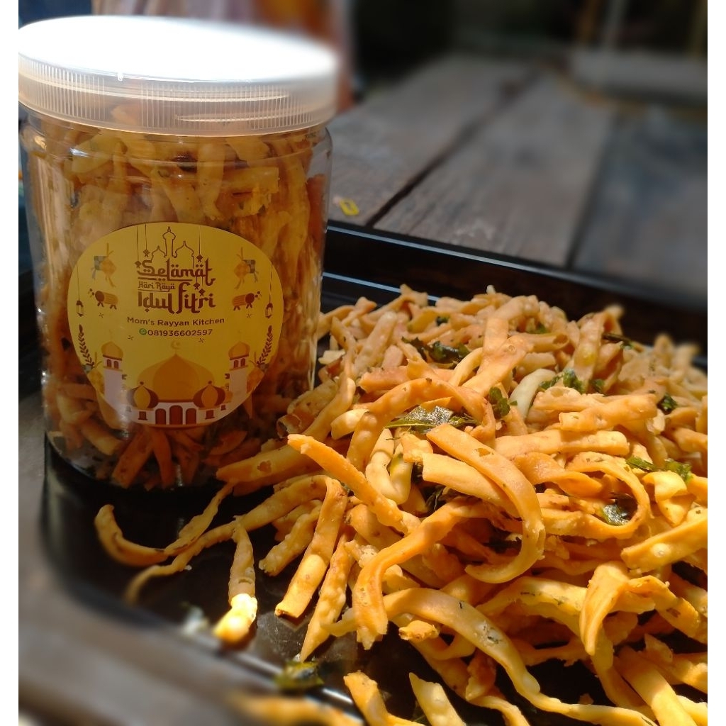

Stik Bawang Daun Jeruk 500gr kemasan pouch seal/standing pouch