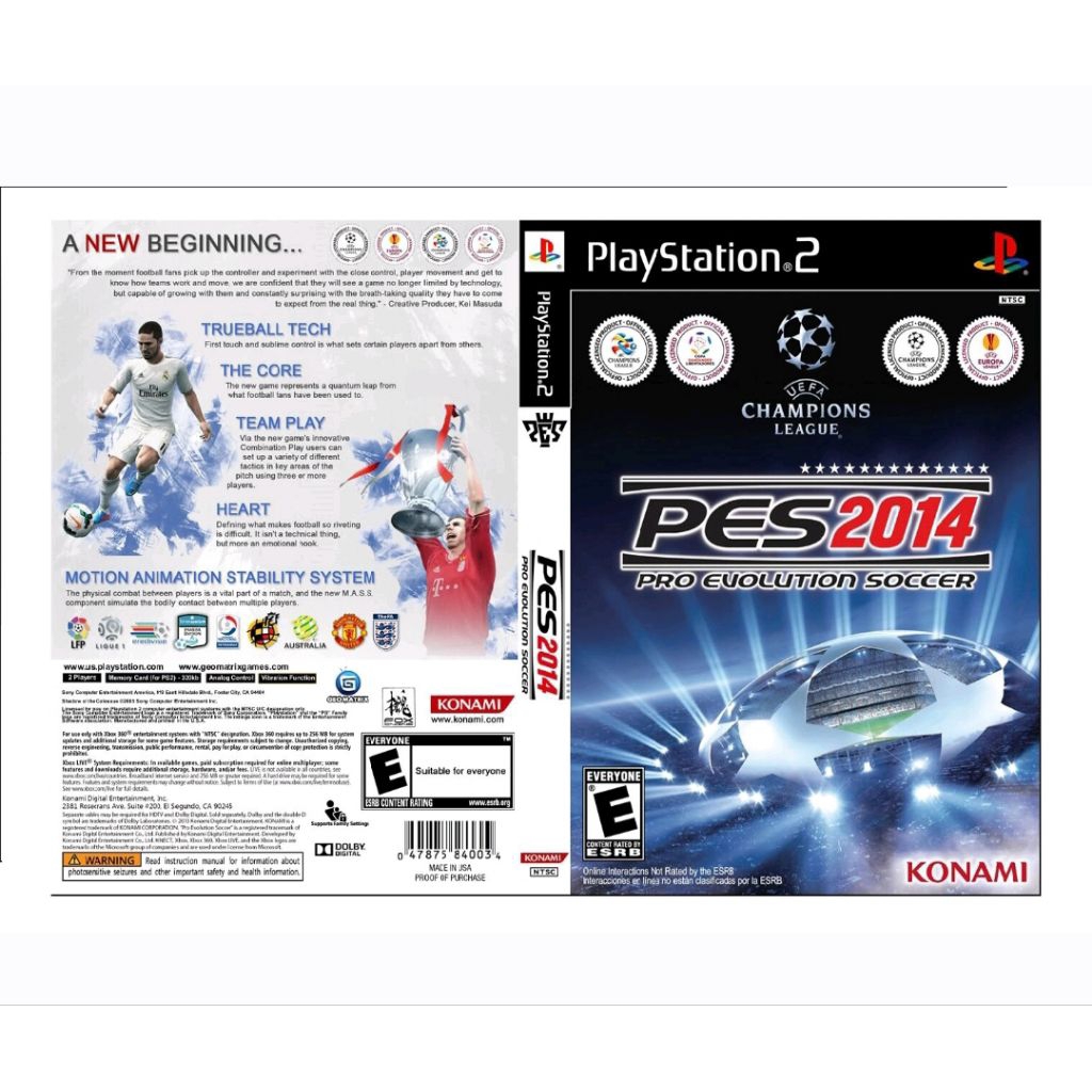 Kaset DVD Game PES 2014 - Kaset game ps 2 - Kaset game ps2 original - Kaset DVD Game ps2 - Kaset Pla