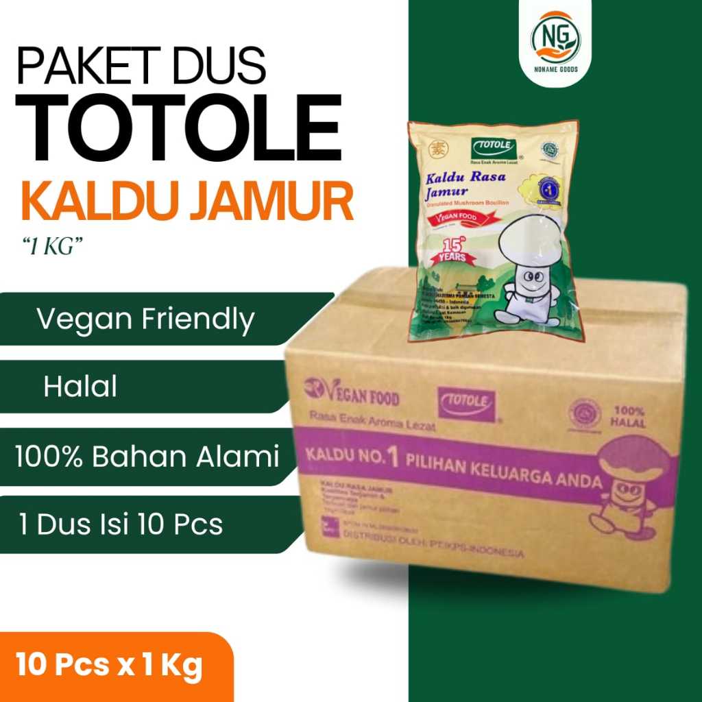 

PAKET DUS TOTOLE (1 KG X 10 PCS) KALDU JAMUR PENYEDAP MASAKAN