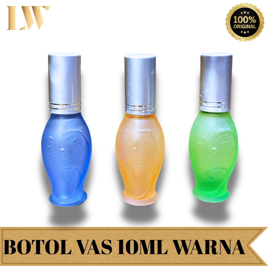 (PERLUSIN) Botol Vas Motif Warna 10ML Murah/Botol Spray Murah Motif Vas Portable Travel Friendly