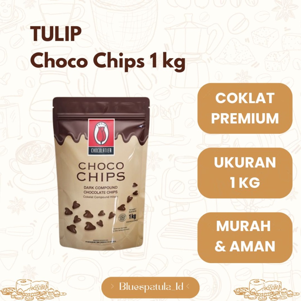 

Tulip Choco Chips Coklat Premium 1kg