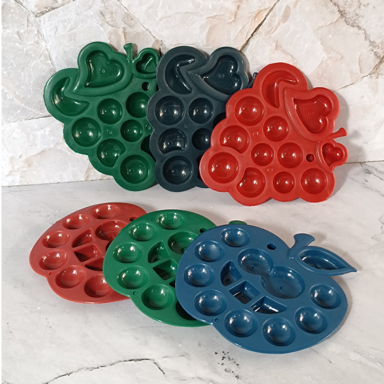 

SELUSIN ( 12 BIJI ) Palet Cat Lukis Plastik