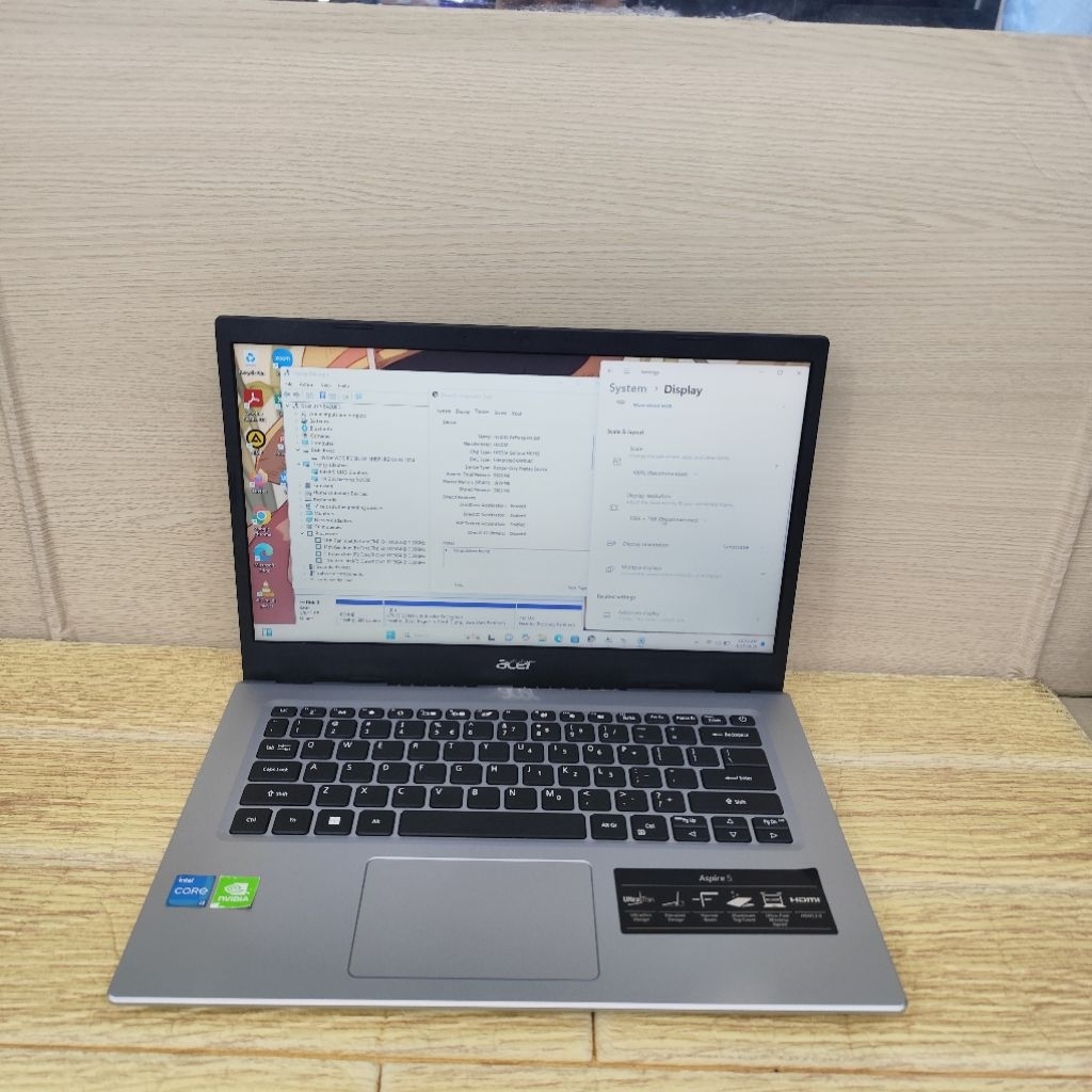 Laptop Second Acer Aspire 5 A514-54G Core i3-1115g4 Ram 8gb Ssd 512gb Mx350