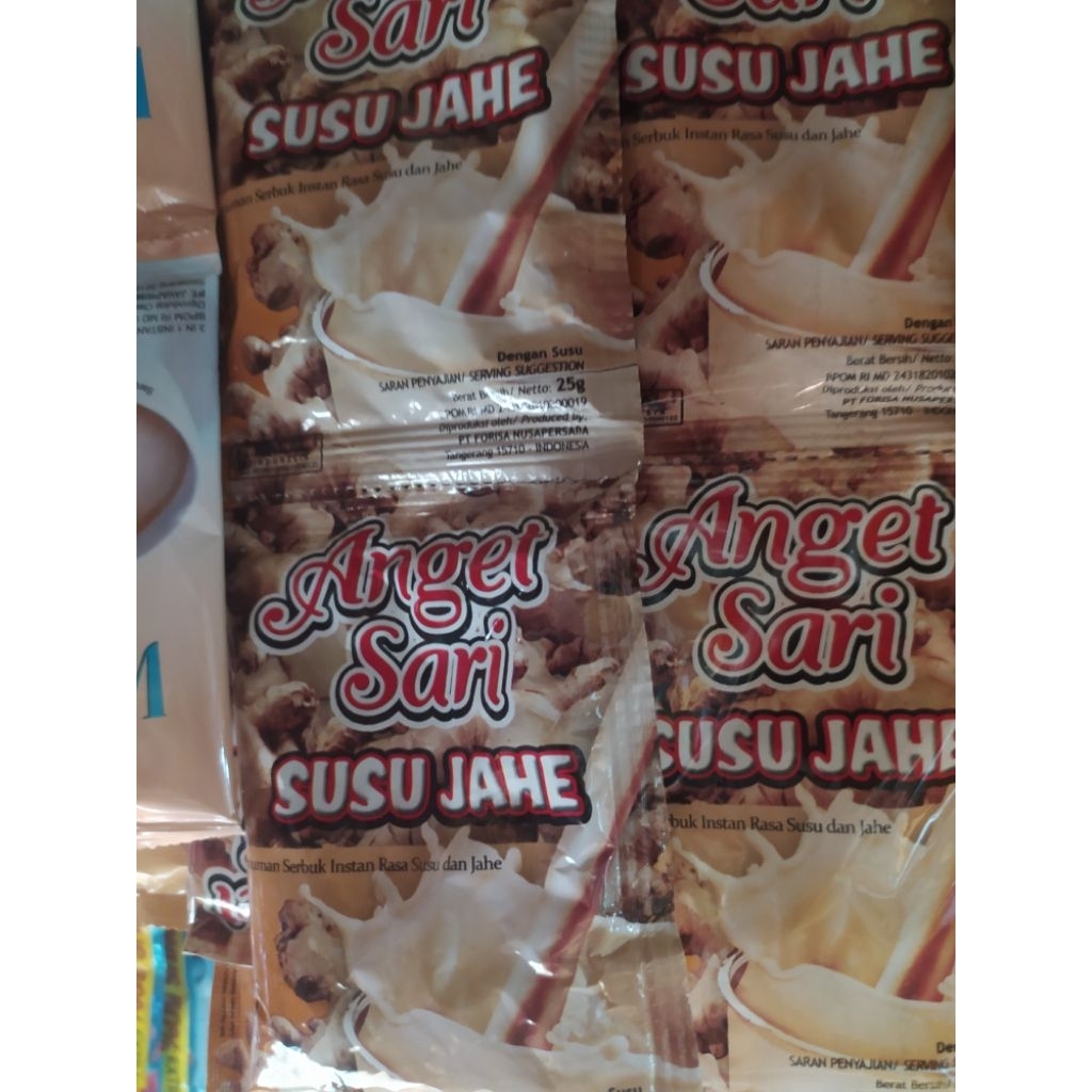 

ANGET SARI susu jahe 25g 1 renceng isi 10 pcs