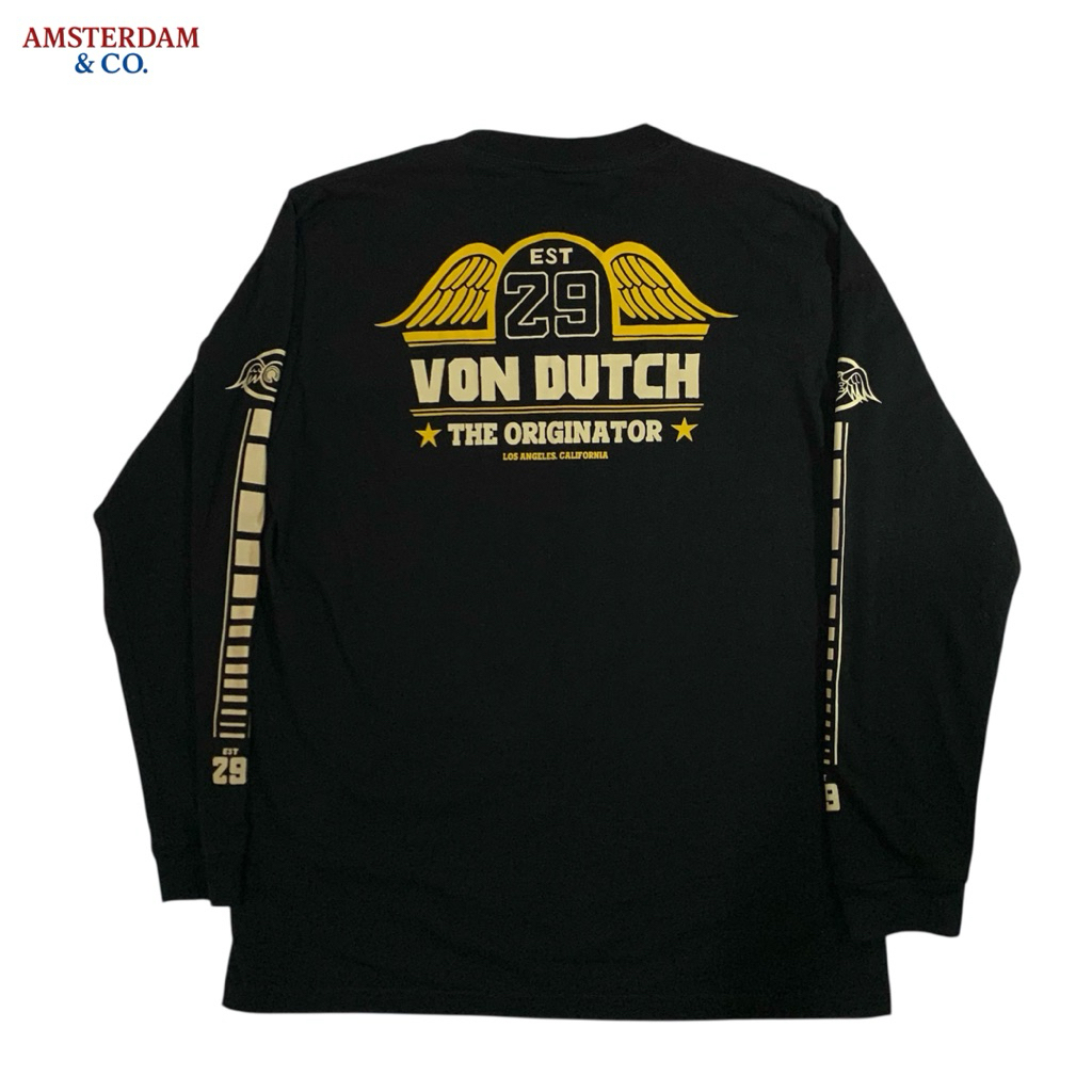 Von Dutch Longsleeve Original-Kaos Pria Lengan Panjang Kece-Motif 29 Best Seller