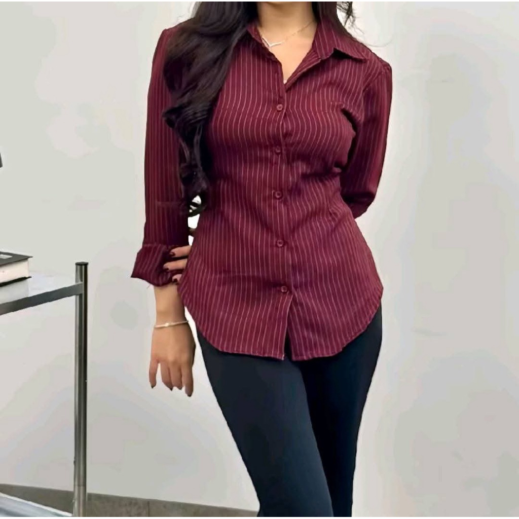 HIGH DEMAND YANG LAGI VIRAL - -Kemeja Wanita - Atasan Wanita Baju Kemeja Wanita Lengan Panjang