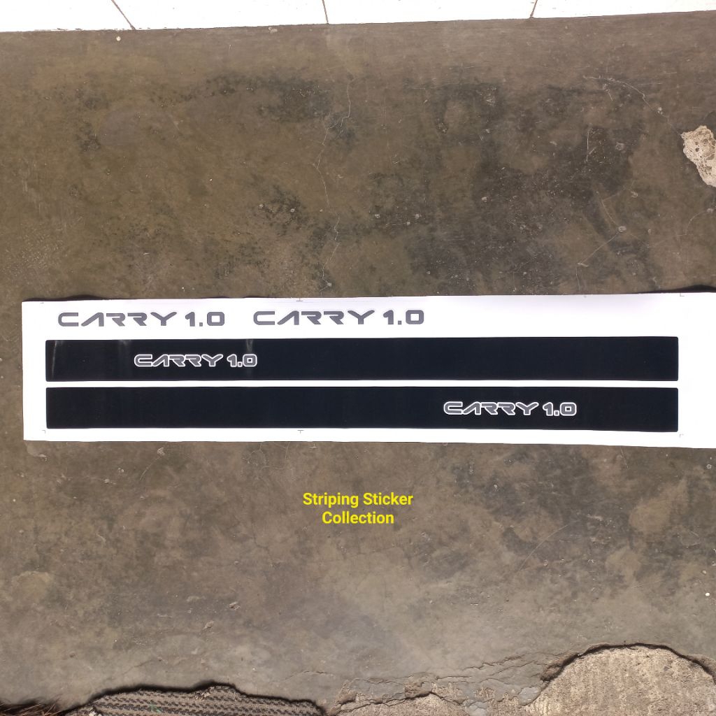Sticker Pintu Depan Mobil Carry 1.0 Hitam Dop Doff Kanan Kiri