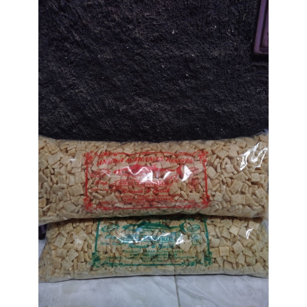 

RR SNACK • Kerupuk Camilan Medan/Rambak Tahu Berat 1 Kilogram Rasa Original, Cabai Ijo Dengan Kenikmatan Rasa Yang Tiada Tanding