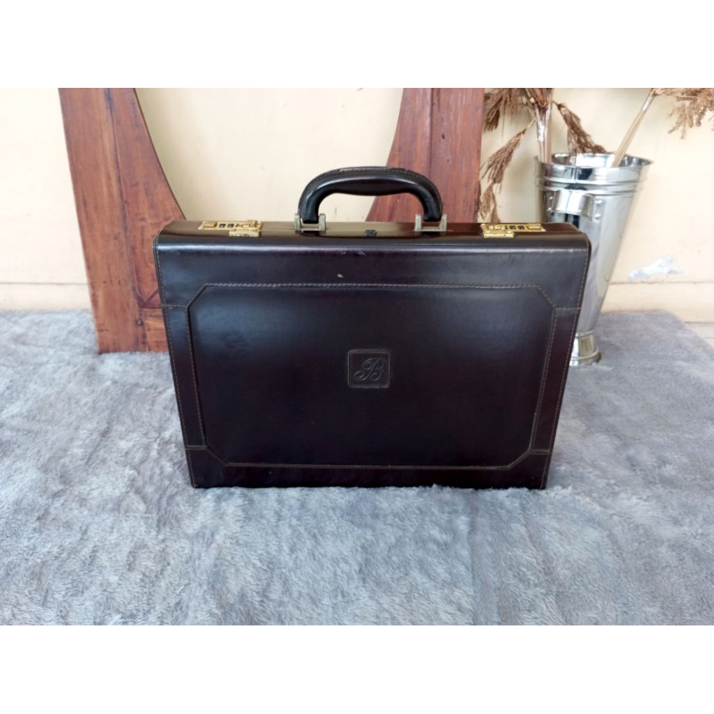 Koper Kulit Jadul Merk BUTI Antik Vintage Lawas Tua