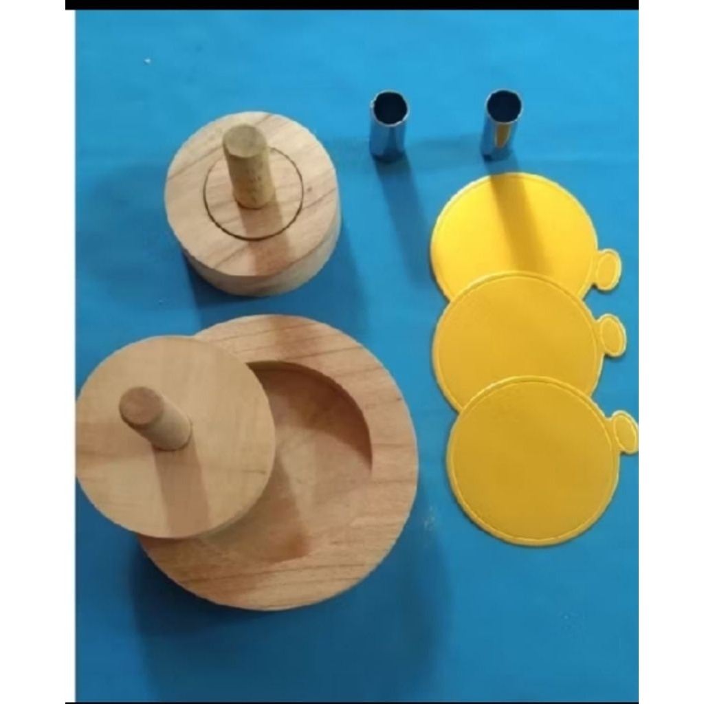 Cetakan donat bentuk mankok / Cetakan donat kayu / 1Set Cetakan donat