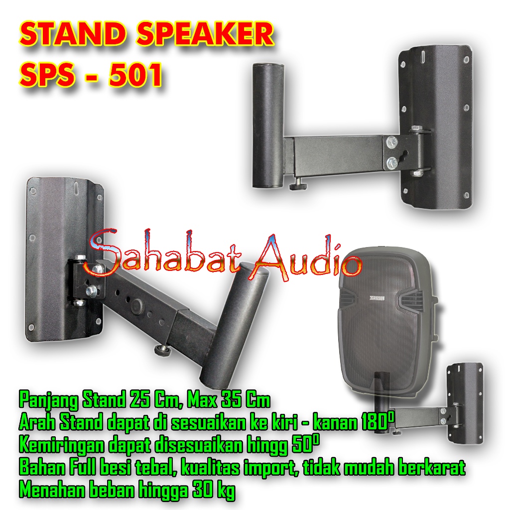 Bracket Speaker SPS 501 / Stand Speaker Portable SPS 501 / Gantungan Speaker BMB SPS 501  Kualitas I