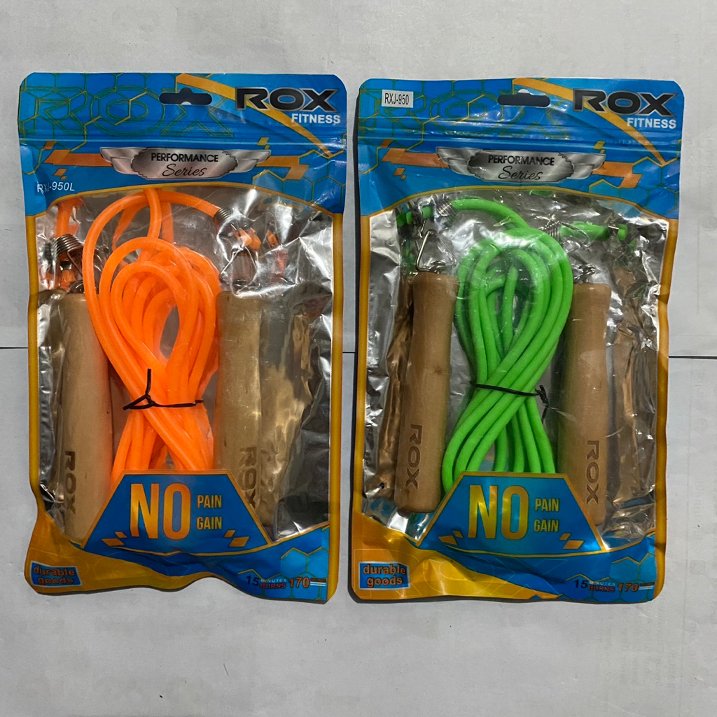 ROX Skipping Lompat/Tali Jump Rope RXJ-950L Gagang Kayu Original
