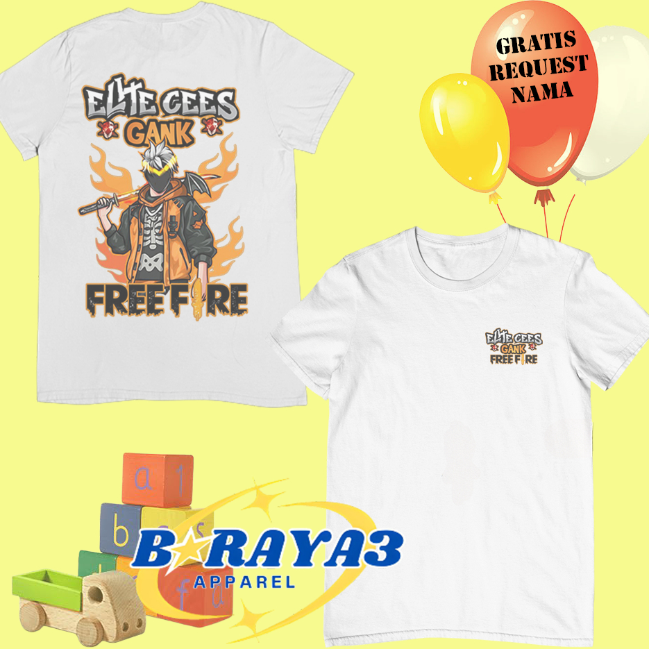 Kaos Anak Free Fire Senjata Skin – Bahan Adem, Gaya Maksimal