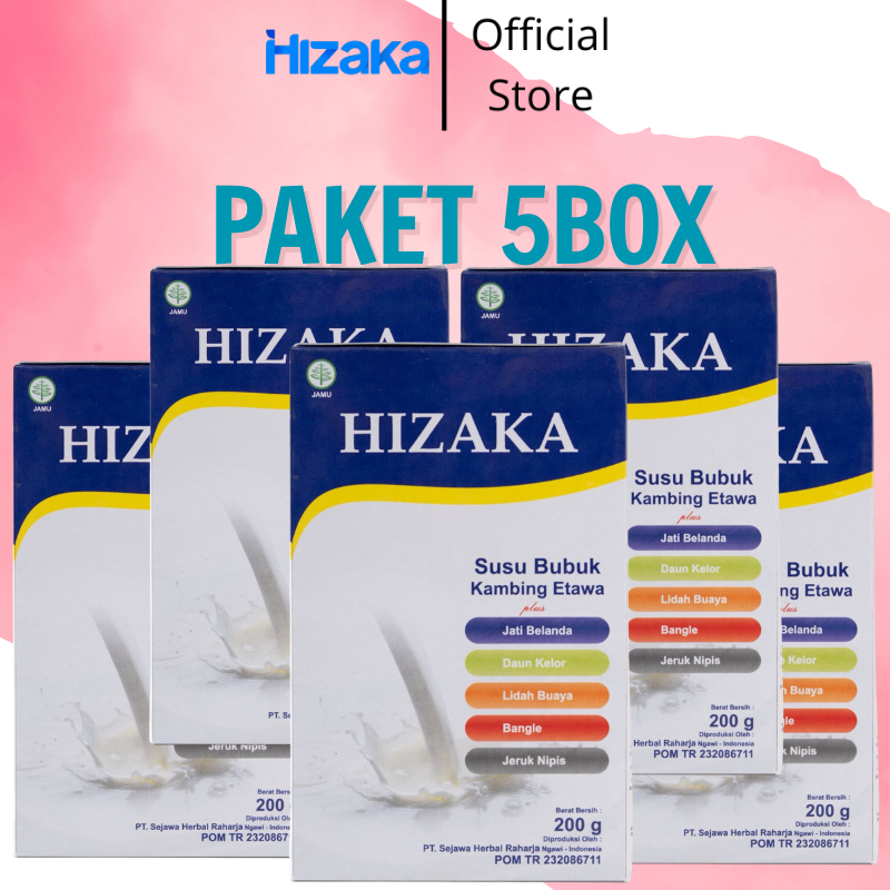 

HIZAKA SUSU BUBUK KSMBING ETAWA KHASIAT MEMBANTU MENGURANGI LEMAK TUBUH [PAKET 5 BOX]