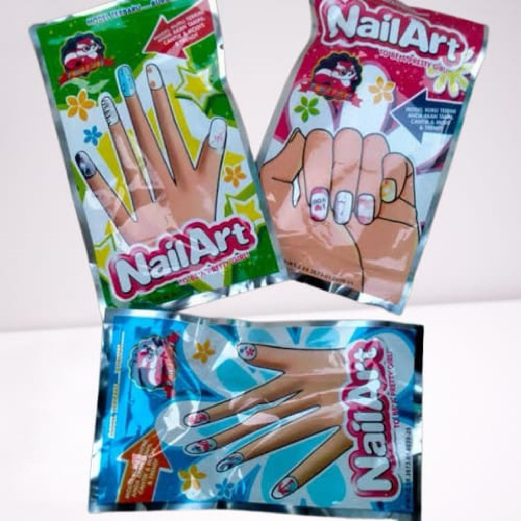 Sticker Kuku Candy Anak Nail Art Anak Sticker Kuku Nail Anak