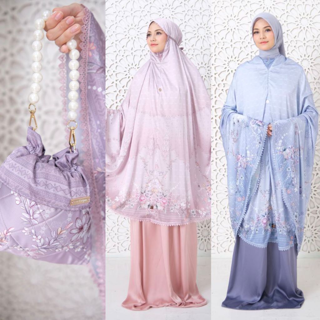 Mukena Silky Terbaru Qamara Mewah free box