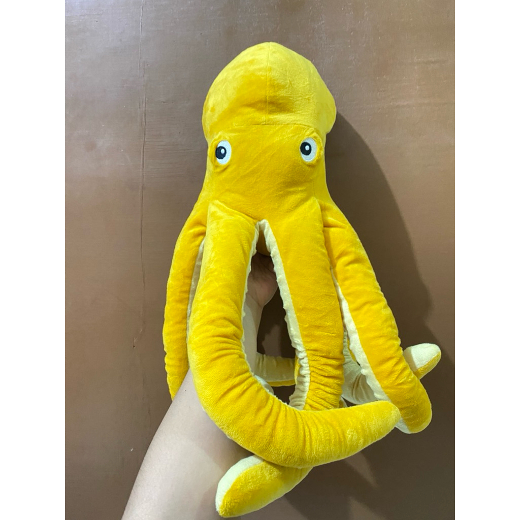 Boneka BLAVINGAD Gurita IK3A size 50cm Original / Boneka Gurita Besar / Boneka Gurita I K 3 A / Bone