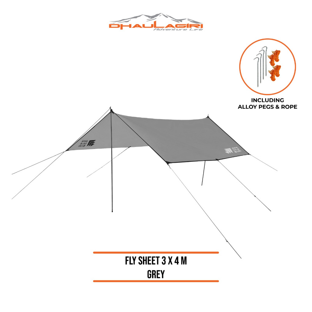 Dhaulagiri - Dhaulagiri Flysheet 3M X 4M/ Shelter Pelindung Tenda