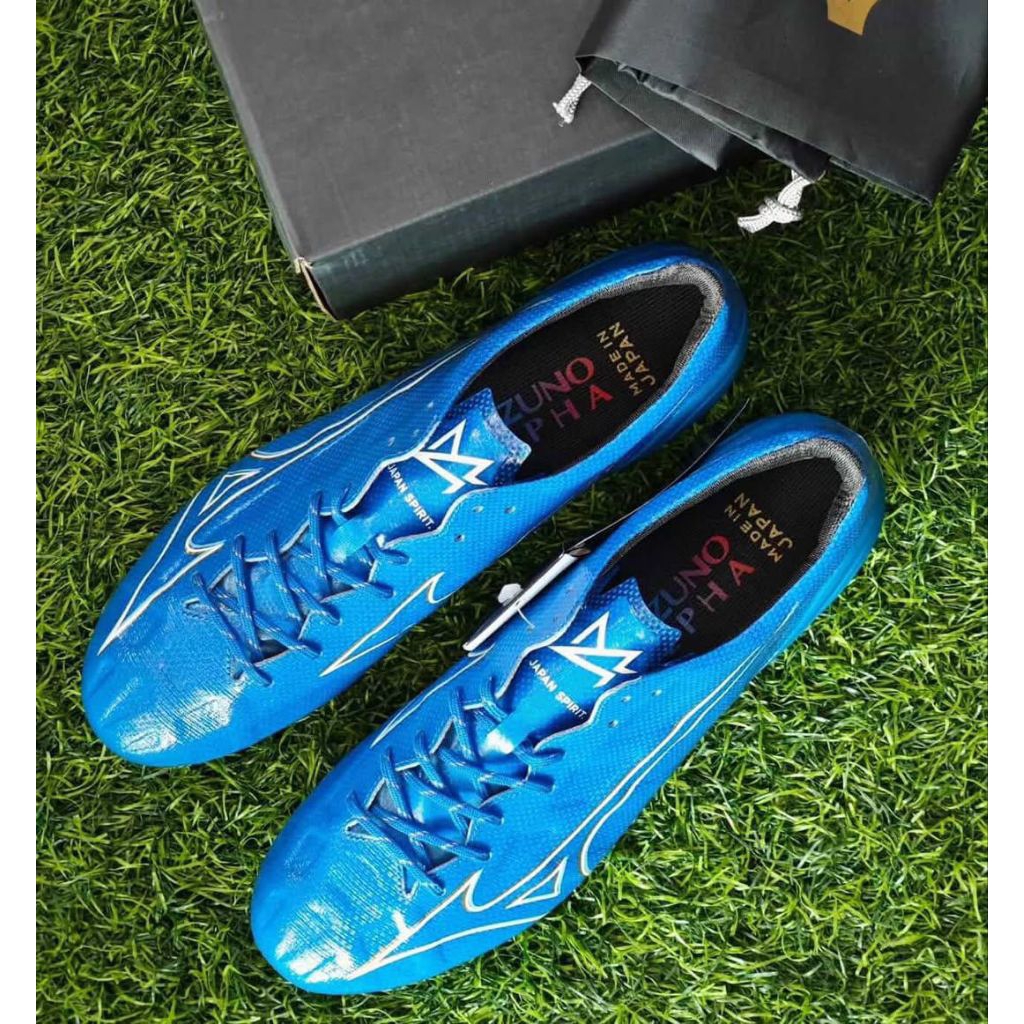 Sepatu Bola Mizuno Alpha Japan Blue