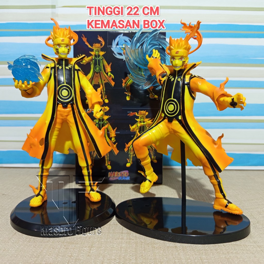 Action Figure Uzumaki NARUTO Kyubi Bijuu Nine Tail Kurama Sage Mode Baryon