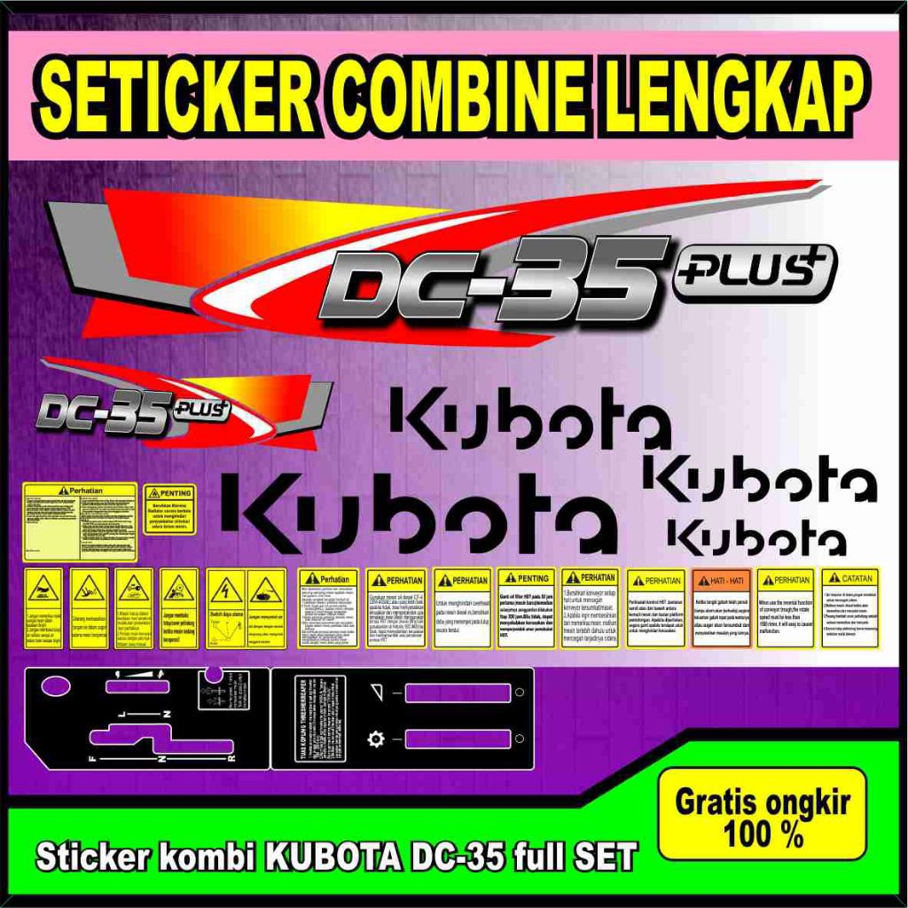 sticker combine Dc 35 full set