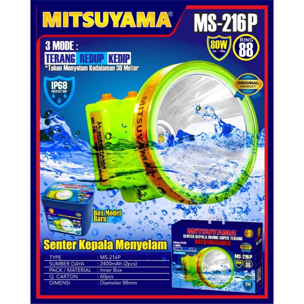 MITSUYAMA SENTER KEPALA LED 80W MS-216P / HEADLAMP 80WATT 80 WATT MITSUYAMA MS 216P