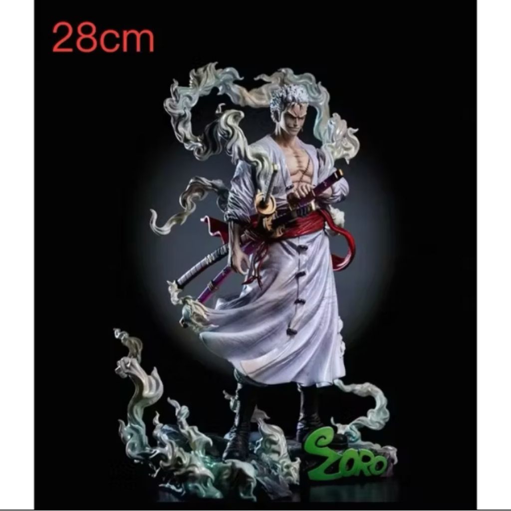 action figure one piece diorama roronoa zoro nika form